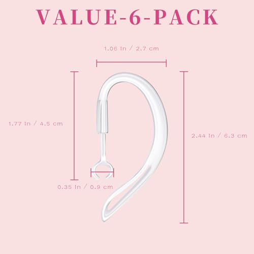 Adjustable Transparent Ear Hooks – Multi-Dimensional Anti-Drop Sports Ear Clips