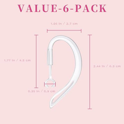 Adjustable Transparent Ear Hooks – Multi-Dimensional Anti-Drop Sports Ear Clips