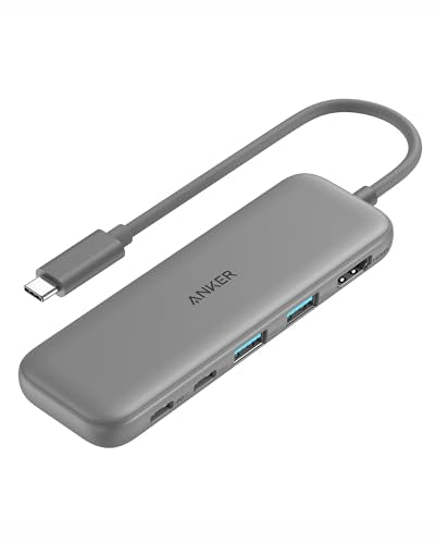 Anker USB C Hub, 5-in-1 USBC to HDMI Splitter with 4K Display - color: Grey