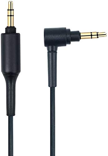 WH1000XM3 Headphone Cable Replacement Aux WH1000XM Audio Cord Compatible with Sony WH-1000XM4 WH-1000xm5 MDR-100ABN WH-H900N MDR-1A Headphones - color: Black