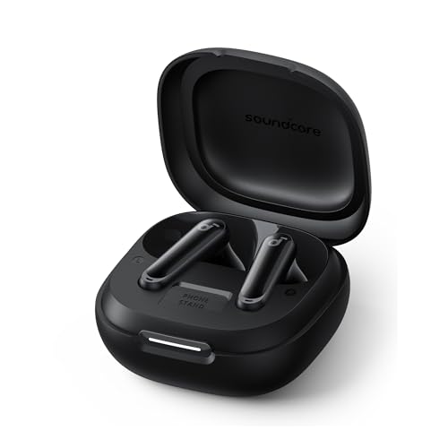 Soundcore P40i by Anker Noise Cancelling Earbuds with Adaptive ANC | Heavy Bass, 60H Playtime, 2-in-1 Case and Phone Stand, IPX5, Wireless Charging, Bluetooth 5.3 - color: Midnight Black