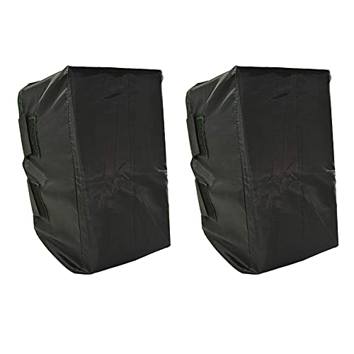 Outdoor Speaker Cover 2 Pack Bags Waterproof Wall Mounted Speaker Protection with Windproof Elastic Cord - size: 2pack
