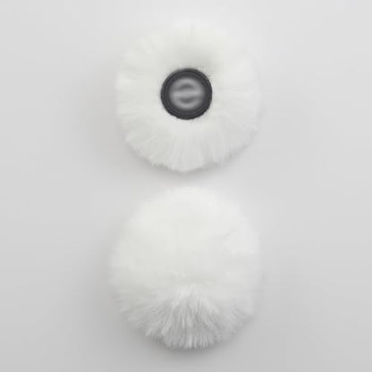 LEFXMOPHY 2-Pack Furry Windscreen for Hollyland Lark M2 Transmitter, White Microphone Furry Wind Screen - color: WHITE