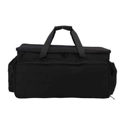 banapoy Large DJ Cable Bag, Travel DJ Cable File Gig Organizer Bag with Detachable Dividers for Equipment and Music Accessories, Carrying Storage Case for Musicians, Professional