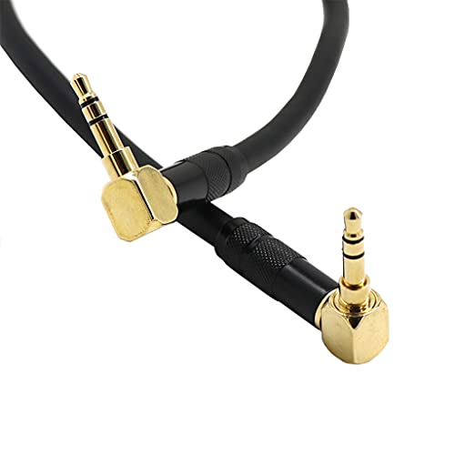 Universal 3.5mm Male to Male AUX Cabel Car Headphone Adapter 90 Degree Angle - color: 1.5m