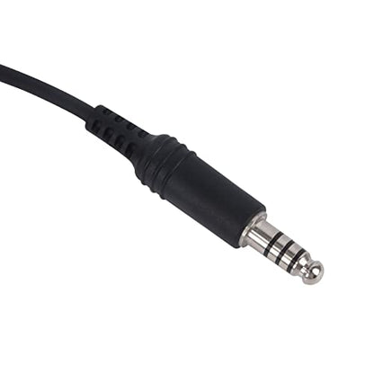 Under-Helmet Single-Ear Bowman-Style 7.0mm TP-120 Headset for Civilian U94 | Works with Civilian Version U94 PTT, Airsoft/Outdoor Team Comms, Clear Audio Tactical Earpiece, Left/Right Ear Swappable