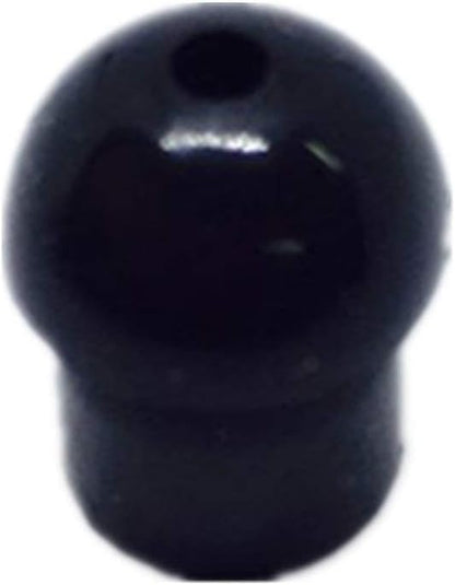 Lsgoodcare 100PCS Black Silicone Rubber Replacement Mushroom EarTips Earbud Compatible with Motorola Kenwood Icom Baofeng HYT Midland Radio Surveillance Acoustic Coil Tube Earpiece Headset - color: black