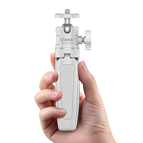 ULANZI Extension Pole Tripod Mini Selfie Stick Stand Handle Grip Vlogging | for iPhone 13 Pro Max Smartphone OSMO Pocket 4 3 Canon G7X Mark III Sony RX100 DJI Osmo Nano Luna Cameras White - color: White