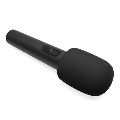 Foam Mic Cover Compatible with JBL PartyBox Wireless Mic Microphones, Wireless Two Microphone System, PartyBox Mic 100 Wird Microphone Sponge Windscreen Pop Filter 4-Pack, Black