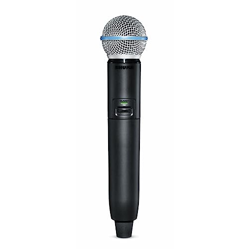 Shure GLXD2+/B58 Handheld Transmitter with BETA 58A Vocal Mic Capsule - for use with GLX-D+ Dual Band Digital Wireless Microphone Systems, Receiver Sold Separately (GLXD2+/B58=-Z3) - style: BETA 58A