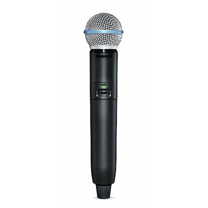 Shure GLXD2+/B58 Handheld Transmitter with BETA 58A Vocal Mic Capsule - for use with GLX-D+ Dual Band Digital Wireless Microphone Systems, Receiver Sold Separately (GLXD2+/B58=-Z3) - style: BETA 58A