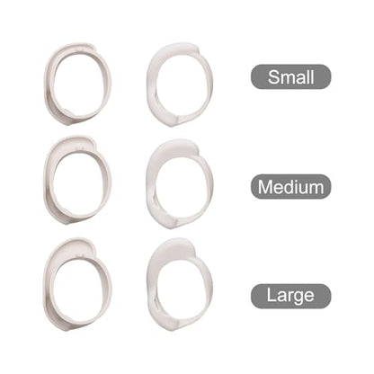 Klowcok Replacement Eartip Wings for Skullcandy Method 360 ANC, Beige - color: Beige