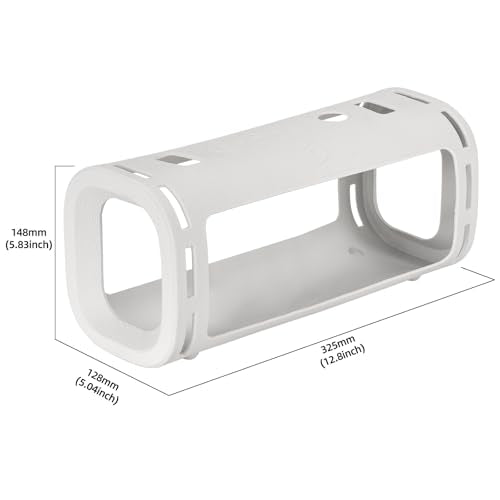 Silicone Case for Sony ULT Field 5 Speaker, Shockproof Cover | Precision fit for Sony ULT Field 5 speaker, shockproof silicone sleeve, non-slip grip, easy-clean, lightweight. - color: White