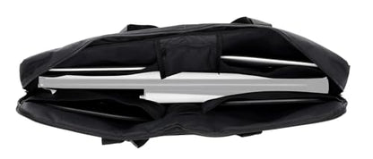 Rockville BAG for 4x SABER STANDS, Compact Carry Bag, Foam Padding, Water-Resistant Nylon, 4 Internal Pockets, for DJs and Event Lighting | Foam Padded, Water Resistant, 4 Internal Pockets for Bases, Carry Handles, Compact/Portable, Side Pocket for Screws