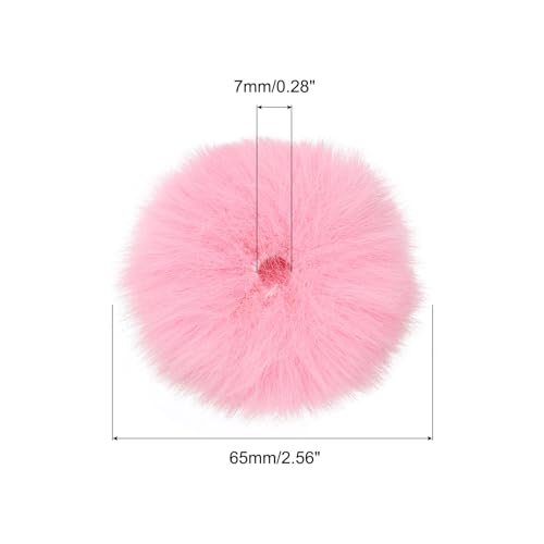PATIKIL Furry 마이크 윈드스크린 8mm x 62mm 마이크 커버 윈드실드 실내 실외 마이크용 핑크 2팩 - color: 핑크, size: 8mm x 62mm