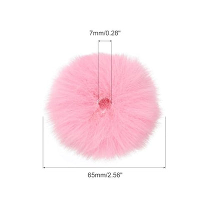 PATIKIL Furry 마이크 윈드스크린 8mm x 62mm 마이크 커버 윈드실드 실내 실외 마이크용 핑크 2팩 - color: 핑크, size: 8mm x 62mm
