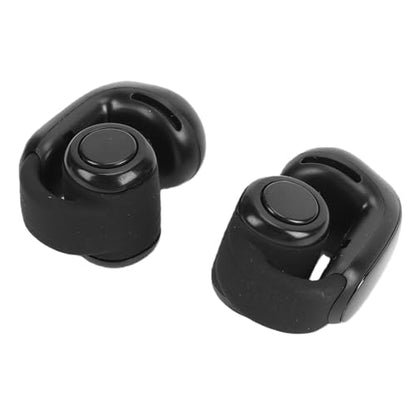 Cryfokt Bluetooth 5.3 Earbuds, Secure Fit Wireless Sports Earbuds IPX5 with Charging Case for Running Sports Meetings (Black) - color: Black