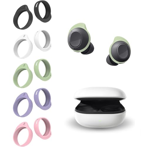 Earhooks Compatible with Galaxy Buds FE SM-R400, 5 Pairs Sport Ear Hooks EarFin Anti-Slip Anti Lost Soft Silicone Earbuds Hooks, Compatible with Galaxy Buds FE SM-R400 5 Colors