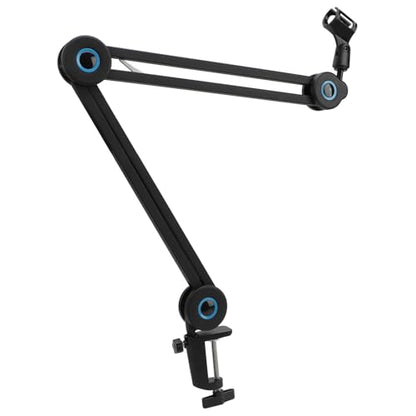 Microphone Arrow Arm, Heavy Duty Adjustable Desktop Recording Stand, Heavy Duty Aluminum Alloy Construction with Cable Management