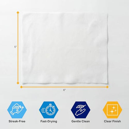 MED PRIDE Lens and Screen Cleaning Wipes for Eyeglasses, Touch Screens, Cameras, Anti-Fog, Scratch-, Anti-Static (100 100 Count (Pack of 1))