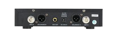 Rockville RWM-200 L2 Dual UHF Beltpack Wireless Microphone System, Lavalier & Headset Mics, 200 Channels, 3 Band EQ, Echo | 200 Channels, XLR/1/4" Outputs, 500' Range, Metal Receiver, Belt Pack EQ, One-Key Pairing, FCC Compliant - style: Lavalier