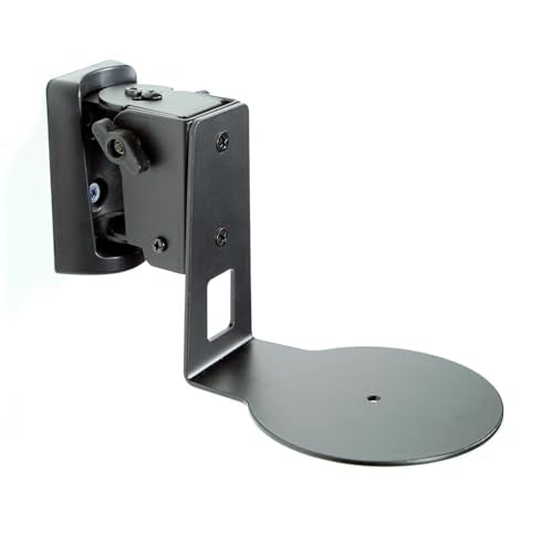 Monzlteck Wall Mount Bracket for Sonos Era 100, Heavy Duty Metal Smart Speaker Holder, Full Motion Swivel and Tilt (3° to -23°), ±45° Horizontal Rotation, Tool-Free Adjustment, Easy Installation