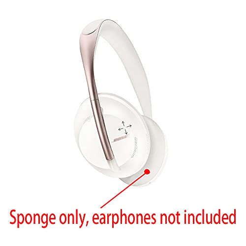 HUYUN Protein Leather Ear Pads Replacement for Bose Headphones 700, NCH700, NC700 Headphones Earpads, Headset Ear Cushion Repair Parts (White) - color: White
