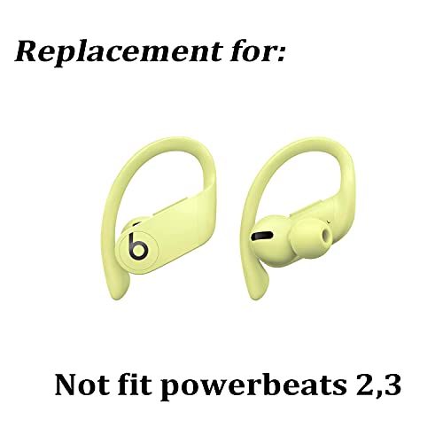 Replacement Eartips Silicone Earbuds Buds Set for Powerbeats Pro Beats Wireless Earphone Headphones,4 Pair (Yellow) - color: Yellow