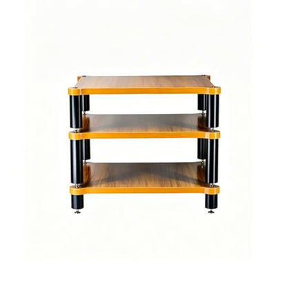 1/2/3/4 Tier Heavy Duty Audio Rack Stand, Modular Open Air HiFi Desktop with Shock-Absorbing Feet, Equipment Display Shelf for Recording Studio Living Room(3 Tier D) - size: 3 Tier D