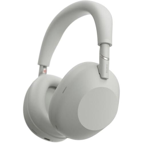 Sony WH-1000XM6 Wireless Noise Canceling Headphones, HD NC Processor QN3, 12 Mics, Adaptive NC Optimizer, Platinum Silver, Headphone Stand, 1-Year Warranty - color: Platinum Silver