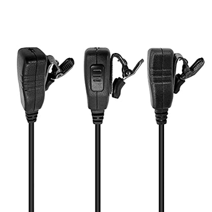 BD502 BD502i Earpiece for Hytera BD552i PD502 PD562 PD482i PD402i HYT TC-508 TC-580 TC-610 RCA RDR2500 2550 2600 XR150 D Shape Surveillance Walkie Talkie Radio Headset Ear Piece with PTT Mic