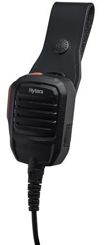 JAY-PEE Two-Way Radio Microphone Holder Epaulet Shoulder Leather Mic Clip | Slot for First Responder Uniforms. Black Snap. Cases. From JAY-PEE - color: black