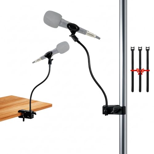 Height&Angle Adjustable Desktop Microphone Stand (Mic Desk Holder) - size: Mic Desk Holder
