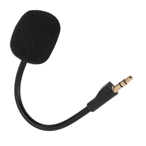 XUMIUZIY Mic Replacement - 3.5mm Detachable Game Microphone Boom for G PRO/PRO X Wire Less Gaming Headsets, Noise Cancelling Gaming Microphone with Foam Cover