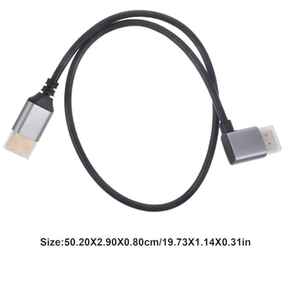 Alasum Right Angle Video Cable Connector for Monitors and Tvs Flexible Connector Wire Male to Male Adapter for Home Theater and Gaming Systems