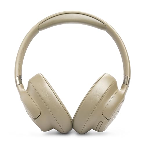 JBL Tune 780NC - Wireless Over-Ear Adaptive Noise Cancelling Headphones with Powerful Hi-Res JBL Pure Bass Sound and Spatial Sound, with Up to 76 Hours of Battery Life, Plus Speed Charge (Beige) - color: Beige