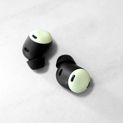 6 Pairs Eartips Compatible with Pixel Buds Pro Ear Tips Buds, Replacement Silicone Rubber Earbuds Gel Earplug Wing Fit in Case Accessories Compatible with Google Pixel Buds Pro - S/M/L Black - color: black