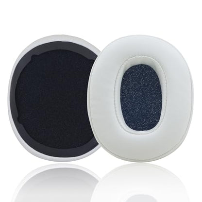 Replacement Earpads for Skullcandy Crusher EVO Headphones,Compatibel Crusher EVO Replacement Ear Pads,Upgraded Ear Covers with Soft Protein Leather,Optimized Noise Isolation Memory Foam (White) - color: White