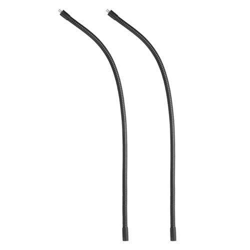 PATIKIL 20" Gooseneck, 2 Pcs 1/4"-20 Female to Male Thread Metal Universal Hose Flexible Arm Gooseneck Tube Extension Holder for Action Camera, Phone, Microphone, Black - size: 20 Inch