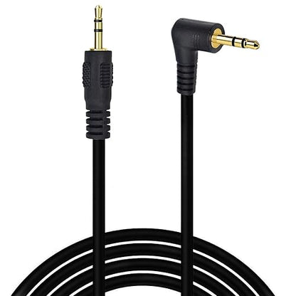 Seadream 6Ft Angled Male to Male 2.5mm Subminiature Stereo Headset Headphone Gold Plated Connector Cable - style: Angled to Straight