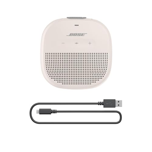 Bose SoundLink Micro Bluetooth Speaker: Small Portable Waterproof Speaker with Microphone, White Smoke - color: White