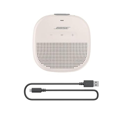 Bose SoundLink Micro Bluetooth Speaker: Small Portable Waterproof Speaker with Microphone, White Smoke - color: White