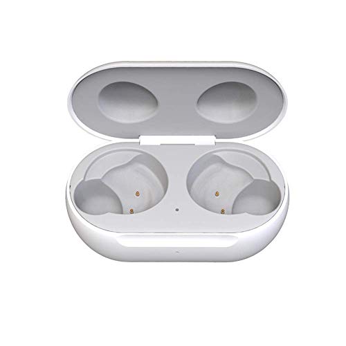 Wireless Charging Case Compatible with Galaxy Buds Plus, Replacement Charger Dock Cradle Case Cover for Samsung Galaxy Buds+ Plus (White)