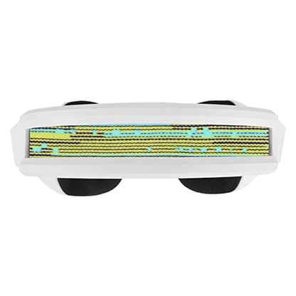 Geekria Mesh Fabric Headband Pad Compatible with Logitech G733, G335, G535 Headphones, Replacement Band Repair Part (Yellow/Mint Green) - color: Yellow / Mint Green