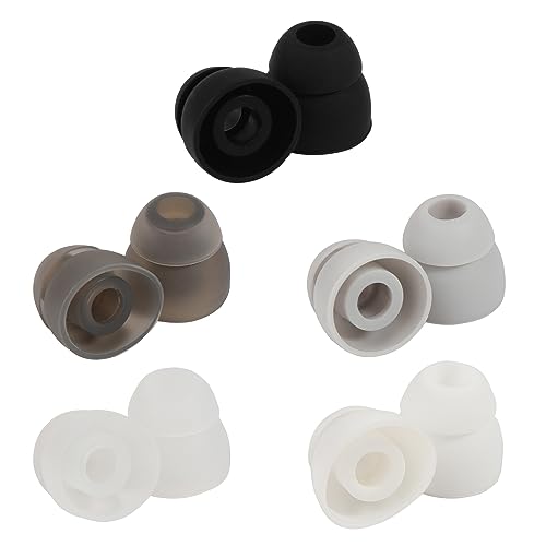 Double Flange Silicone Earbuds,Sound Isolation Design, Soft and Flexible Earphone Pads Replacement - color: T