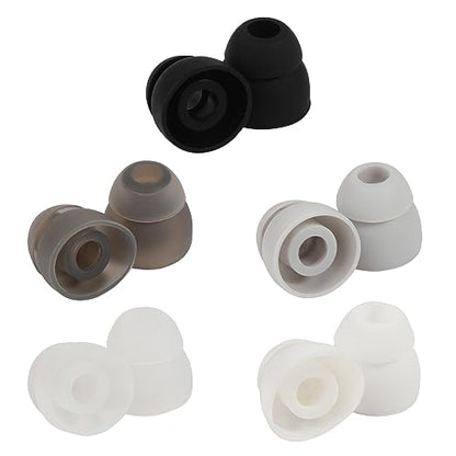 Double Flange Silicone Earbuds,Sound Isolation Design, Soft and Flexible Earphone Pads Replacement - color: T
