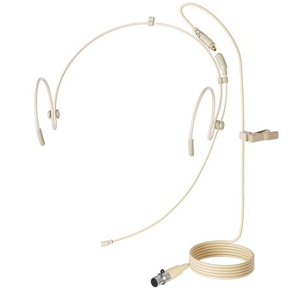 J K MIC-J 071S Headset Microphone Compatible with AKG and Samson Bodypacks