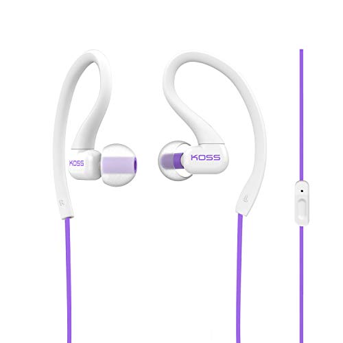 Koss KSC32i V Sport Clip Headphones, Violet - color: Violet