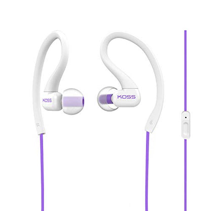 Koss KSC32i V Sport Clip Headphones, Violet - color: Violet