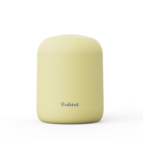 Bobtot Portable Bluetooth Speakers, 24H Playtime, TWS Pairing, Yellow | Wireless Waterproof Speaker with Loud Stereo Sound, Built-in Microphone, Carry Lanyard for Sport, Outdoor, Camping, Travel